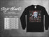 Black long-sleeved funny anti-Trump T-shirt with Political Christmas Fun design